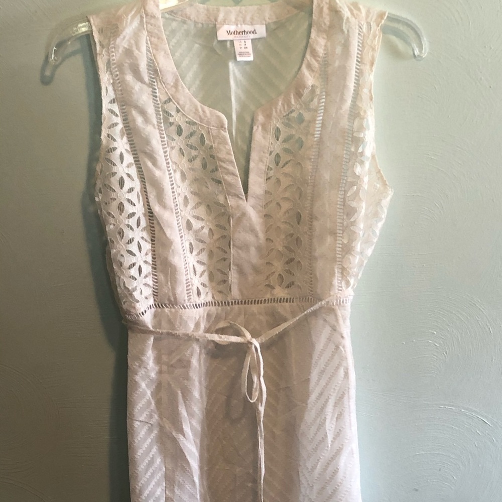 White maternity summer top